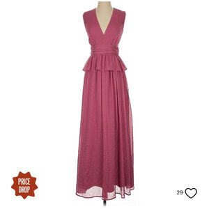 Woman’s LDT formal dress maxi dress 4 pink